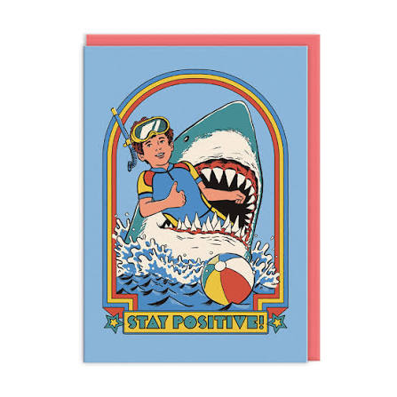 Ohh Deer Steven Rhodes Tasarımı A6 Kartpostal Stay Positive 7349