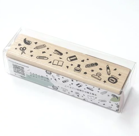 KODOMO NO KAO Notebook Club Wooden Stamp 0403-001 Stationery Uzun Ahşap Damga