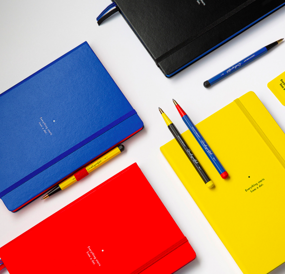 Leuchtturm 1917 x  Bauhaus Edition Drehgriffel Red / Blue Ballpoint Pen Tükenmez Kalem 366205