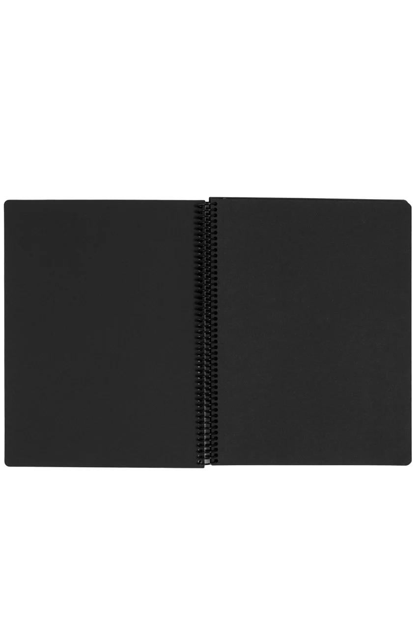 Fabio Ricci Black A4 Spiralli Çizim Defteri