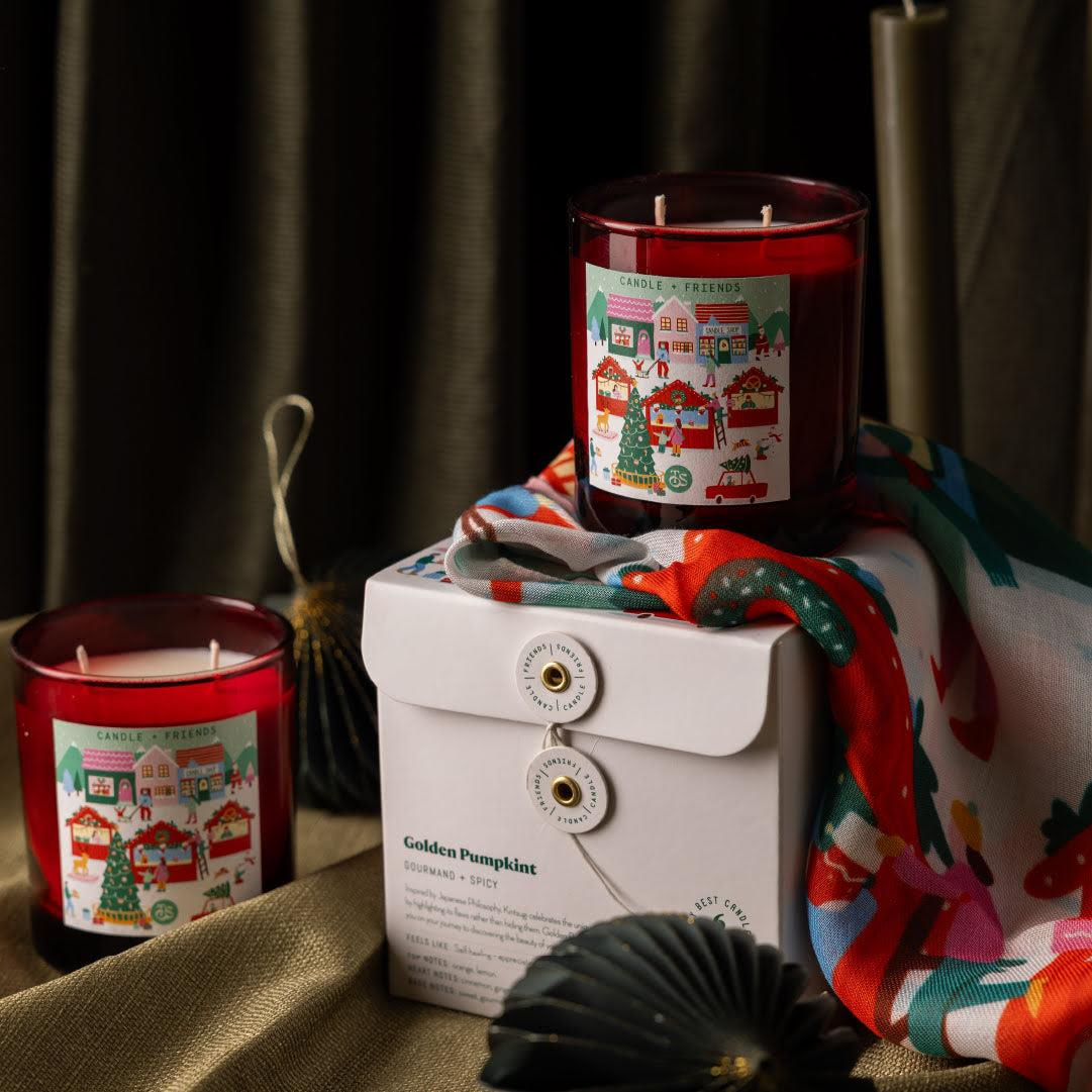 Candle and Friends x To's With Us Christmas Collection Yeni Yıl Cam Mum Medium