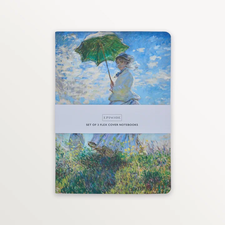 EPISODE GALLERY MONET SET OF 3 A5 NOTEBOOKS