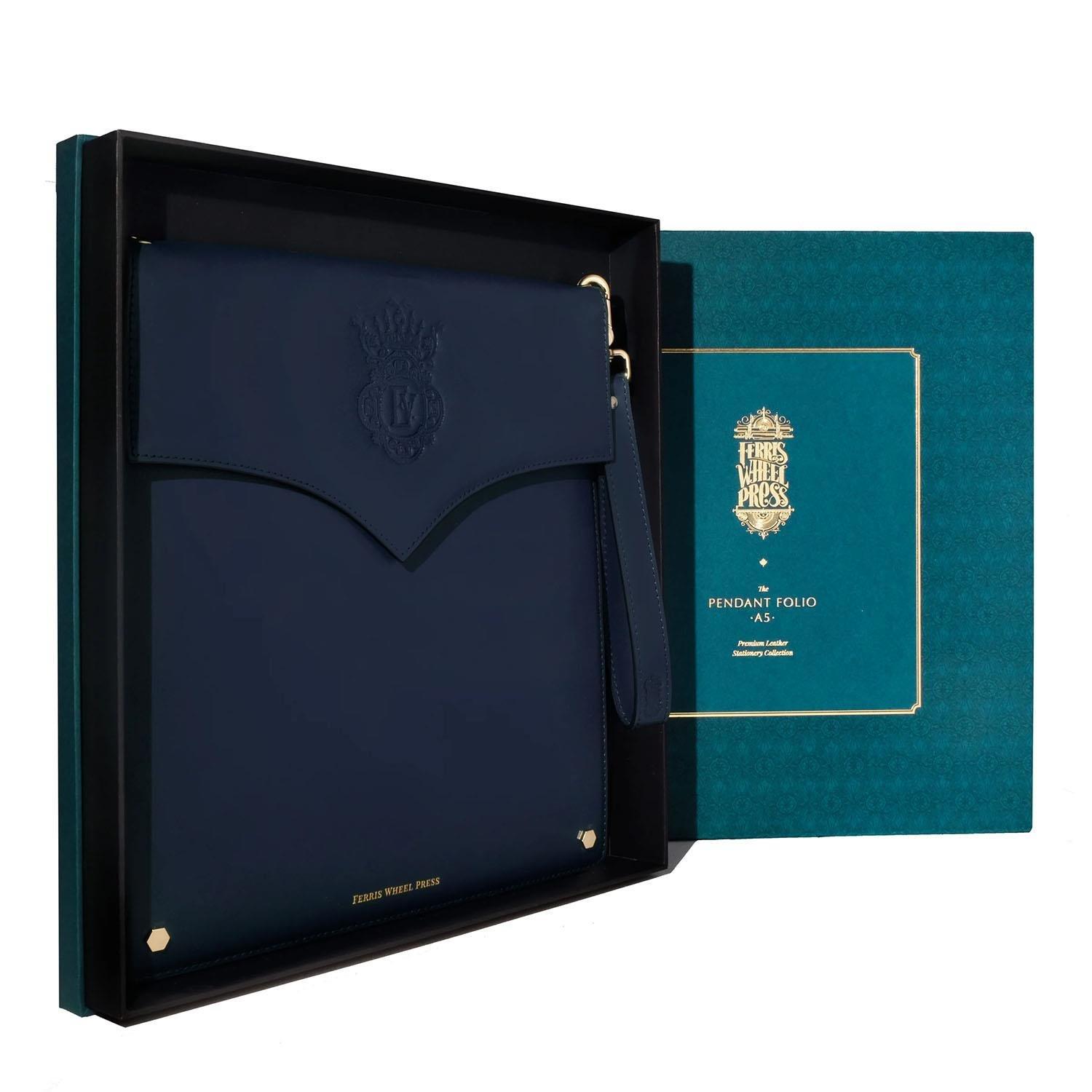 Ferris Wheel Press The Pendant Folio Deri Çanta Navy