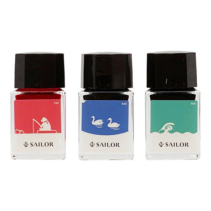 Sailor Profit JR Minamo Fountain Pen Ink 3-Colour Set Limited Edition Mürekkep Seti
