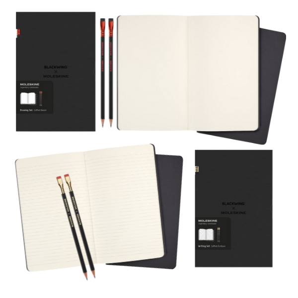 Blackwing x Moleskine Çizim Seti Cahiers & Pencils  A5 2'li Defter ve Kalem 