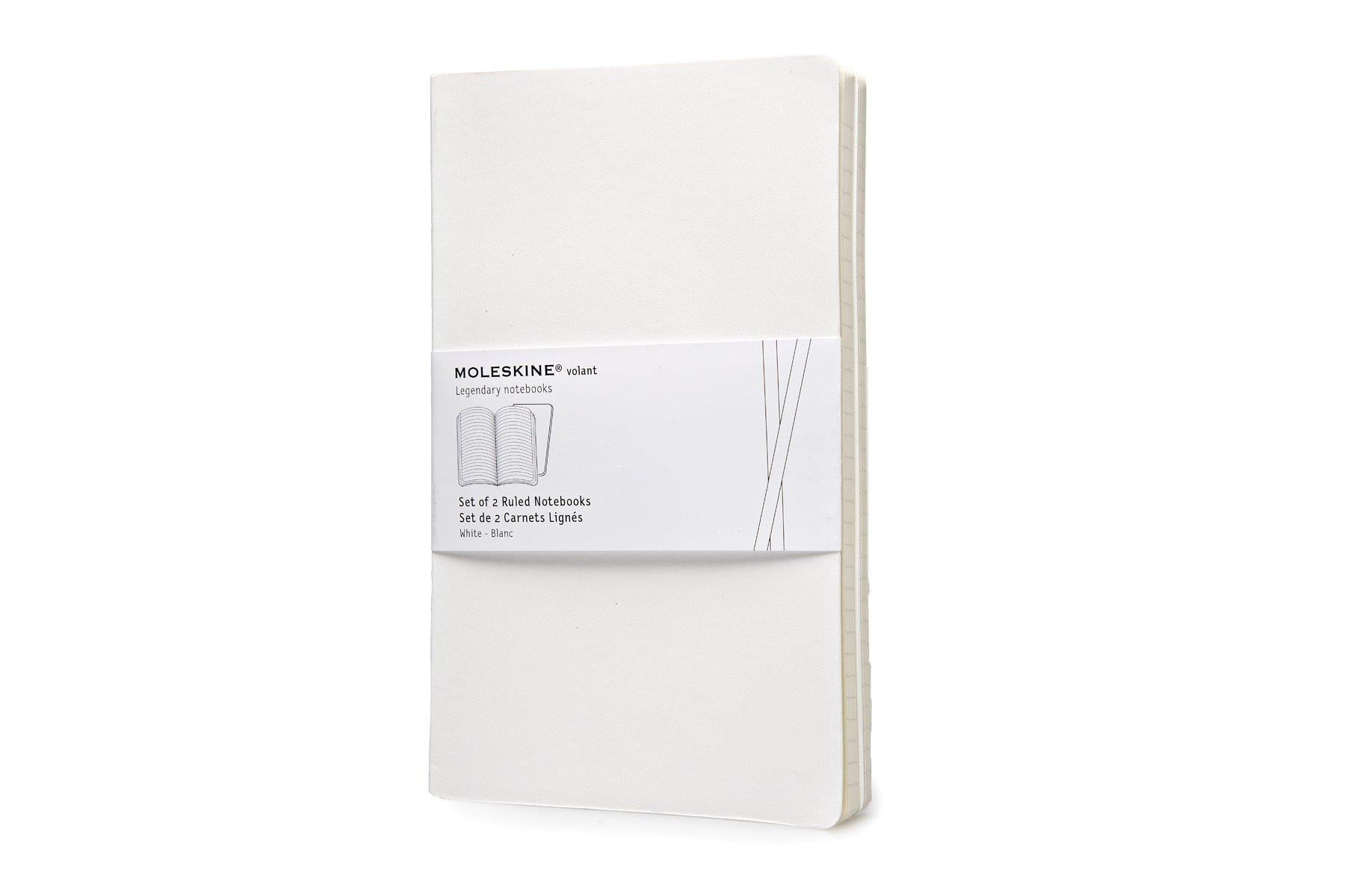 Moleskine Volant Legendary Notebooks Set of 2 White Defter 9x14 cm