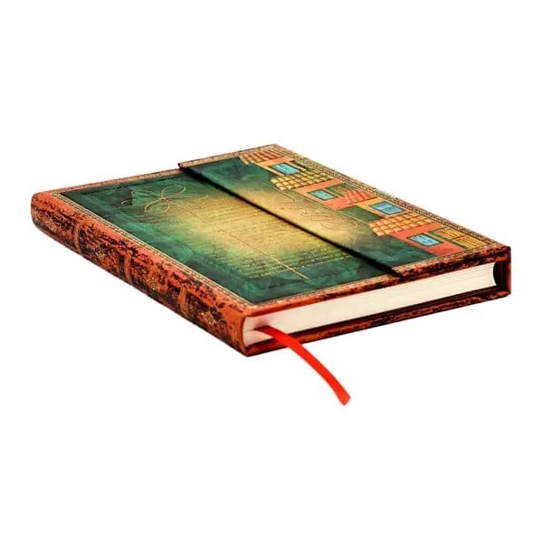 Paperblanks Garcia Marquez, One Hundred Years of Solitude Sert Kapak 13x18 cm Çizgili Defter PB1524-7