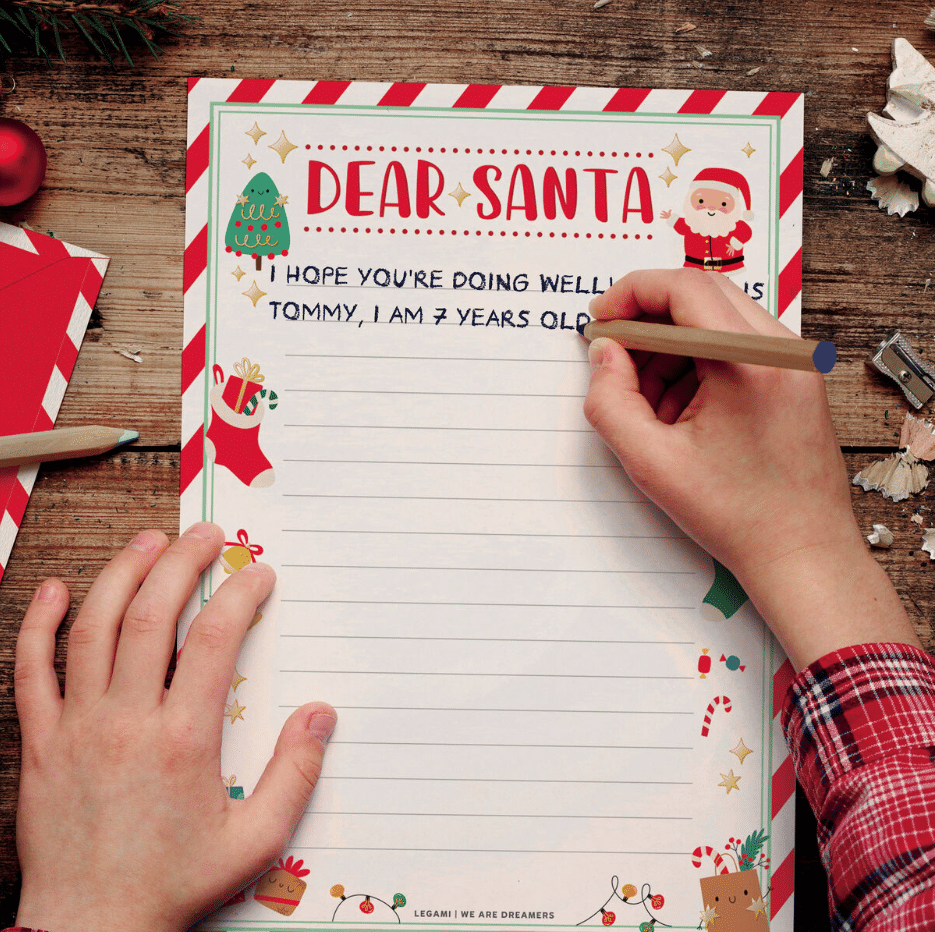 Legami Santa Claus Letter Kit Yeniyıl Mektup Seti 