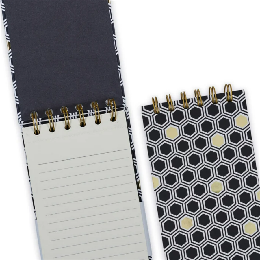 Episode Monochrome Carbon Mosaic Dikey Spiralli Defter