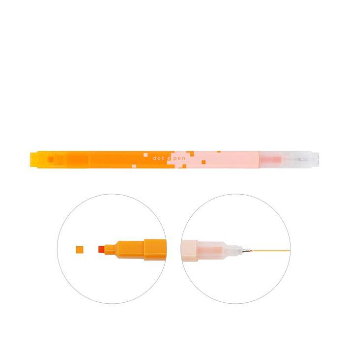 Sun-Star Dot e Pen Çift Başlıklı Kalem Turuncu