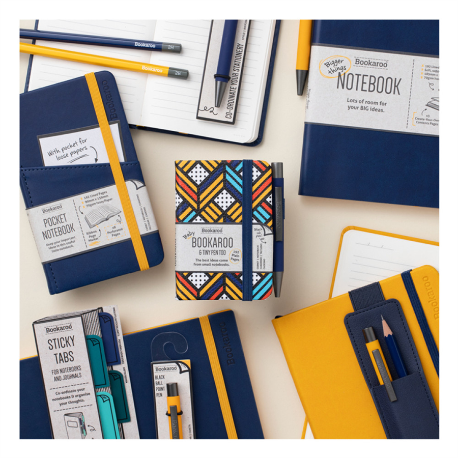 IF Bookaroo A7 Gece Mavisi Koyu Kırmızı Defter+Kalem Aztek 38210