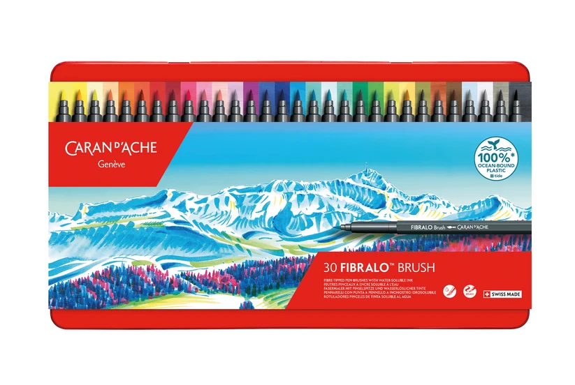 Caran d'Ache Fibralo™ Brush 30'Lu Keçeli Kalem Seti 186_330