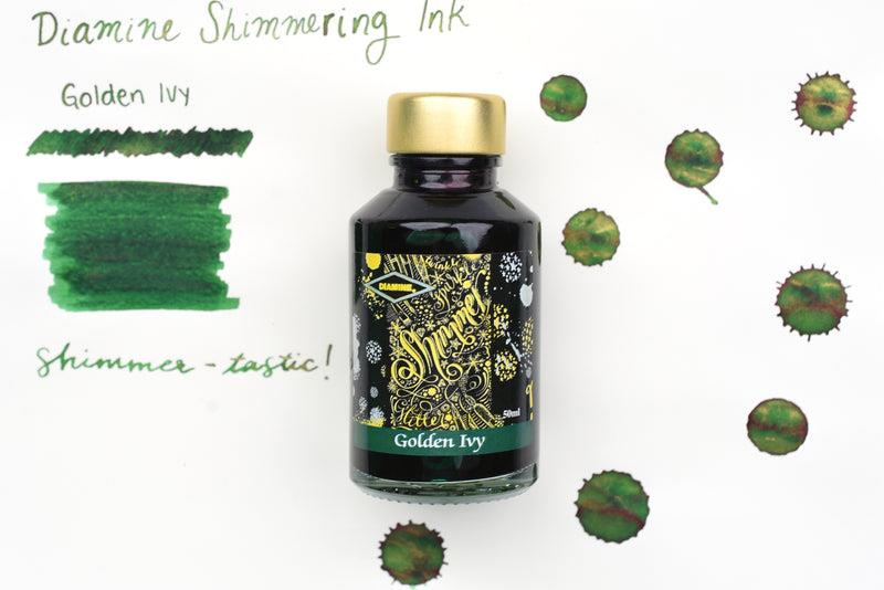 Diamine Ink Shimmering Mürekkep Golden Ivy 2018