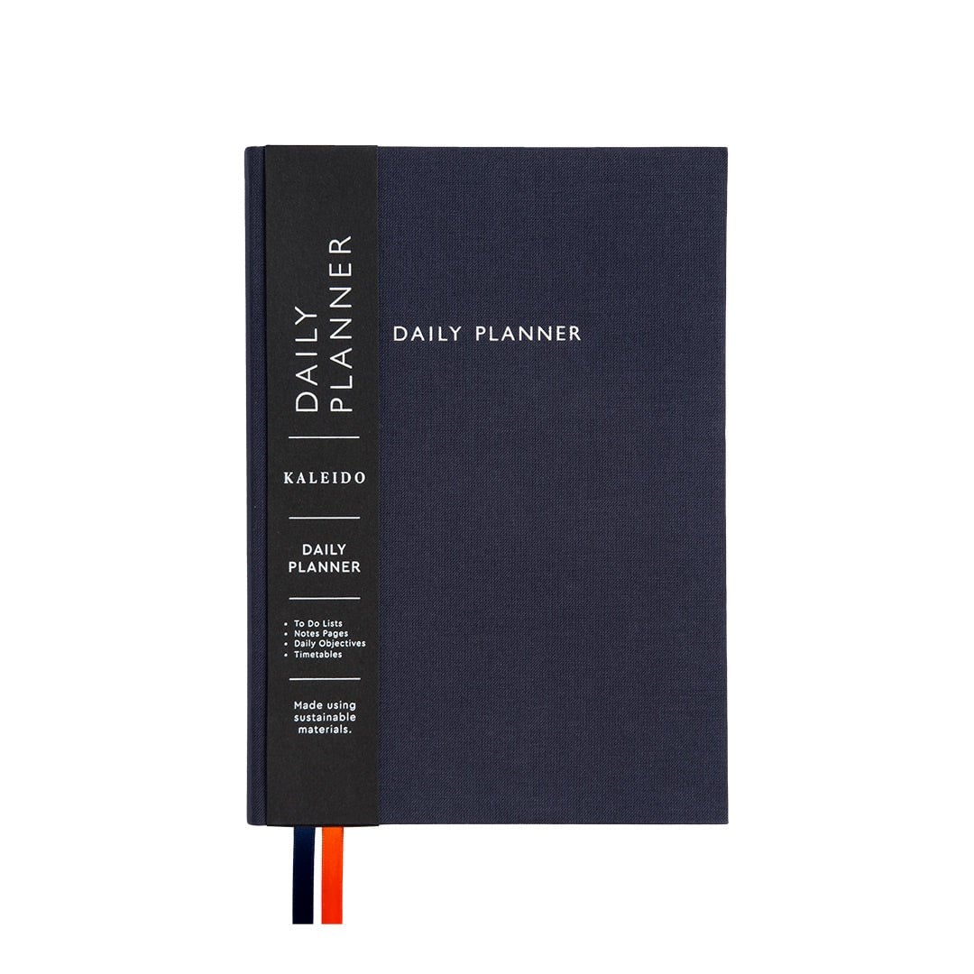 Ohh Deer Kaleido Tasarımı A5 288 Sayfa Kumaş Kapak Günlük Planlayıcı Off Black Daily Planner 12755