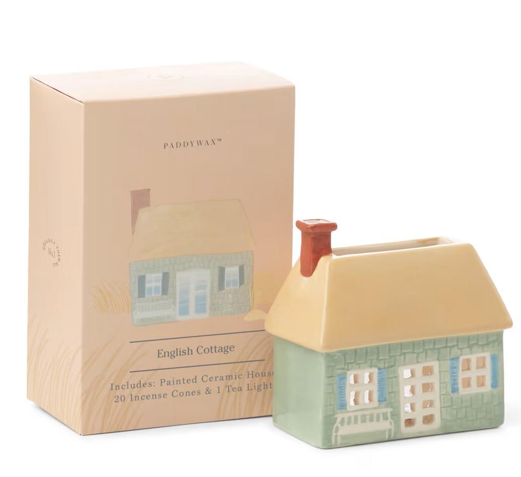 Paddywax House Cone Incense & Tea Light Holder Tütsülük English Cottage