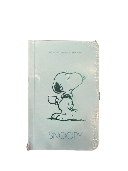 Gıpta Sert Kapaklı 9x14 cm 80 Sayfa Çizgisiz Defter Snoopy Mavi