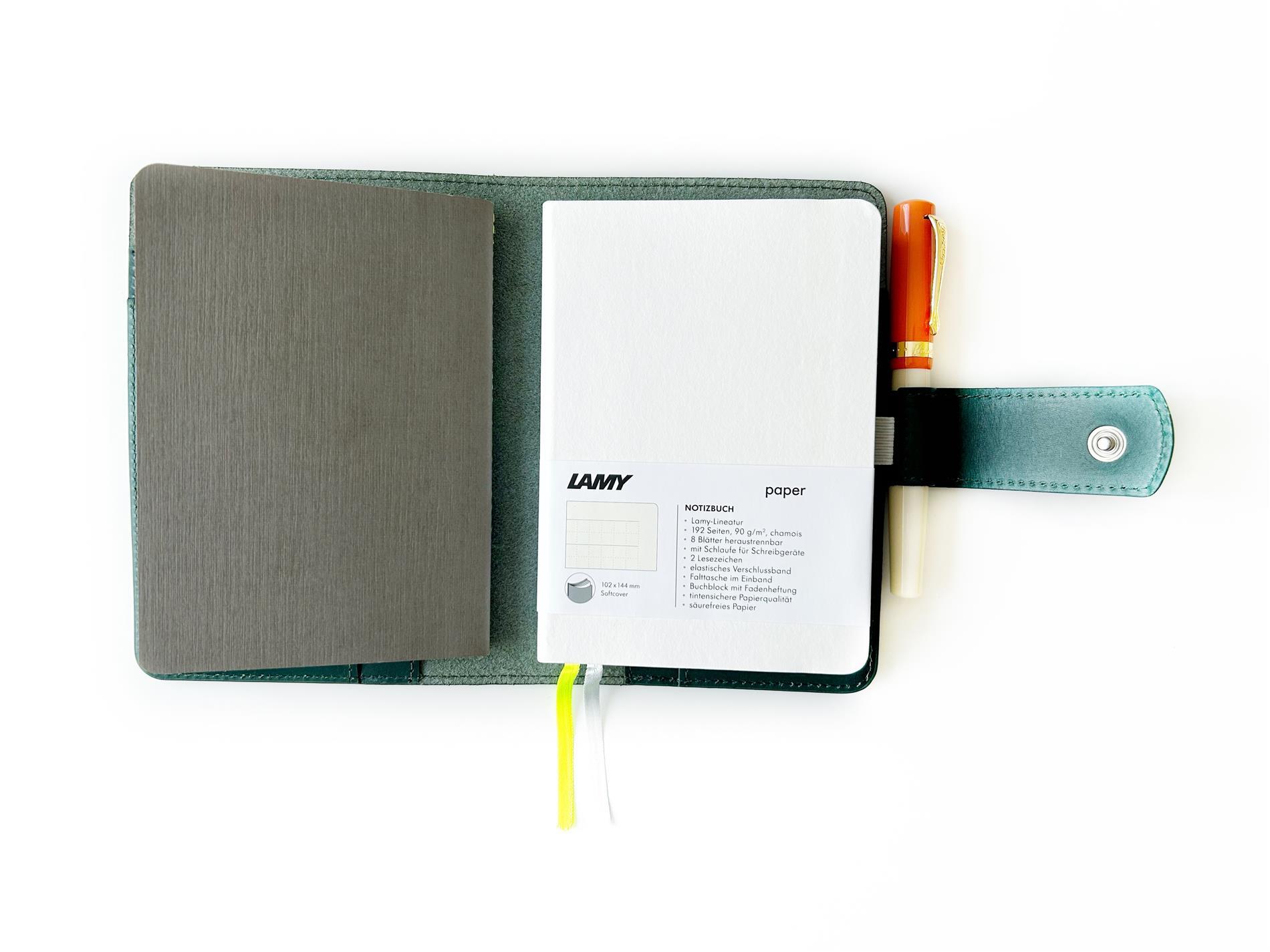 Eng Leather Northern Green A6 Ebatlı Deri Defter Kılıfı ve Organizer