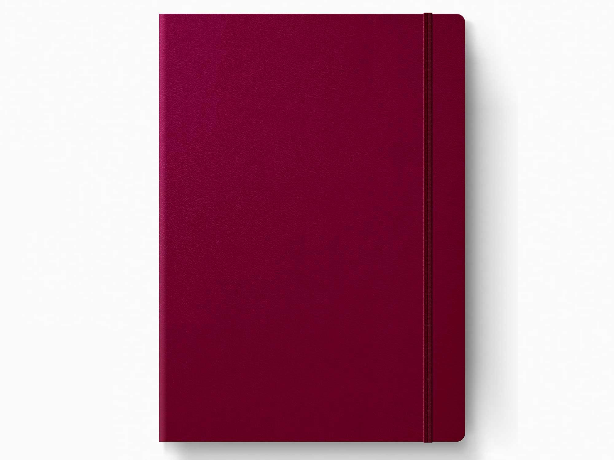 Leuchtturm1917 2025 Haftalık Planlayıcı ve Not Defteri, Tablet Boy (B5), 144 Sayfa, İngilizce, Çizgili, Port Red 370640