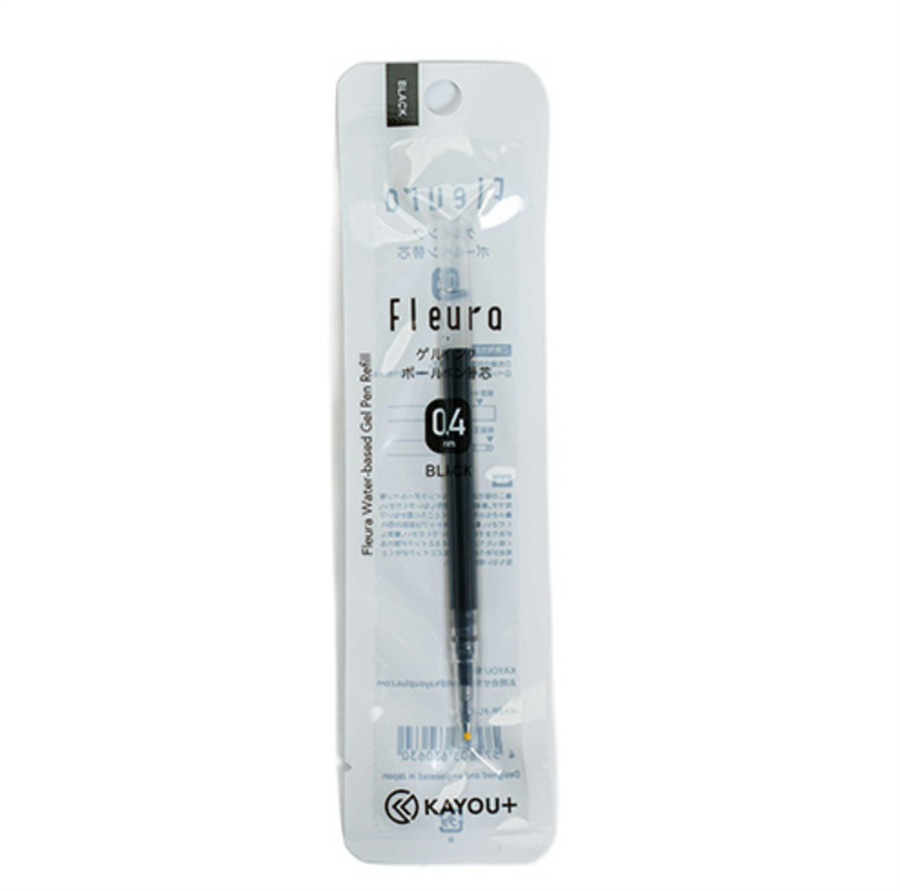 Kayou Plus Fleuro Water-Based Gel Pen Refill 0,4mm Black 