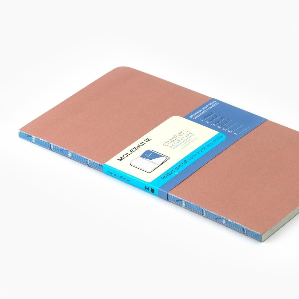 Moleskine Açık Dikiş Chapters Collection Dot (Noktalı) Defter Toz Pembe Small 7.5 x 14 cm