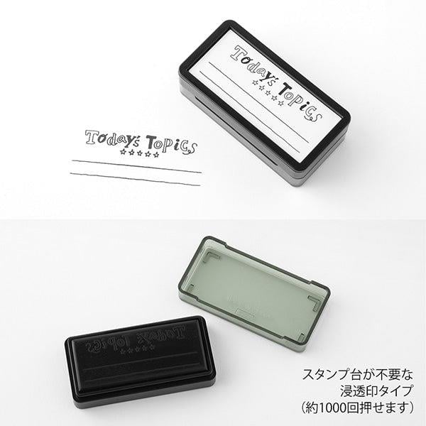 Midori Paintable Penetration Stamp Damga - Half Size - Today's Topic 35510006