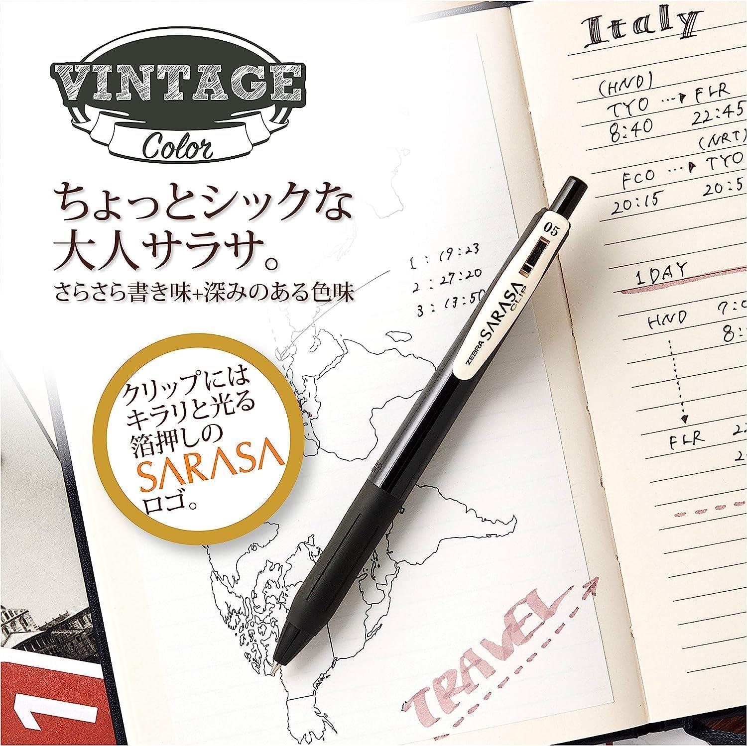 Zebra Sarasa Vintage Jel Kalem Seti 0.5 mm -  SET 2 