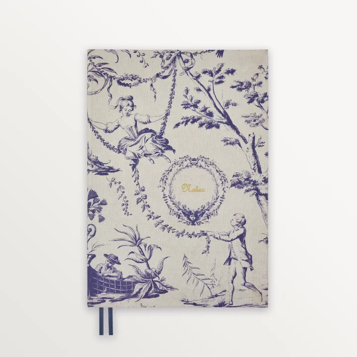 EPISODE TOILE DE JOUY LA BALANCOIRE A5 FLEX LINEN NOTEBOOK