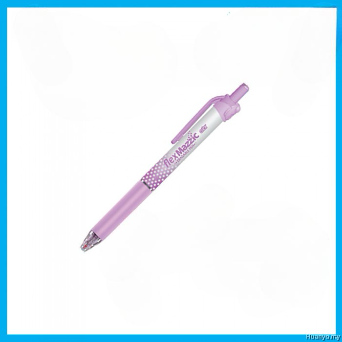FlexOffice FlexMazzic Click Erasable Silinebilir Jel Kalem 0.5 mm Mor