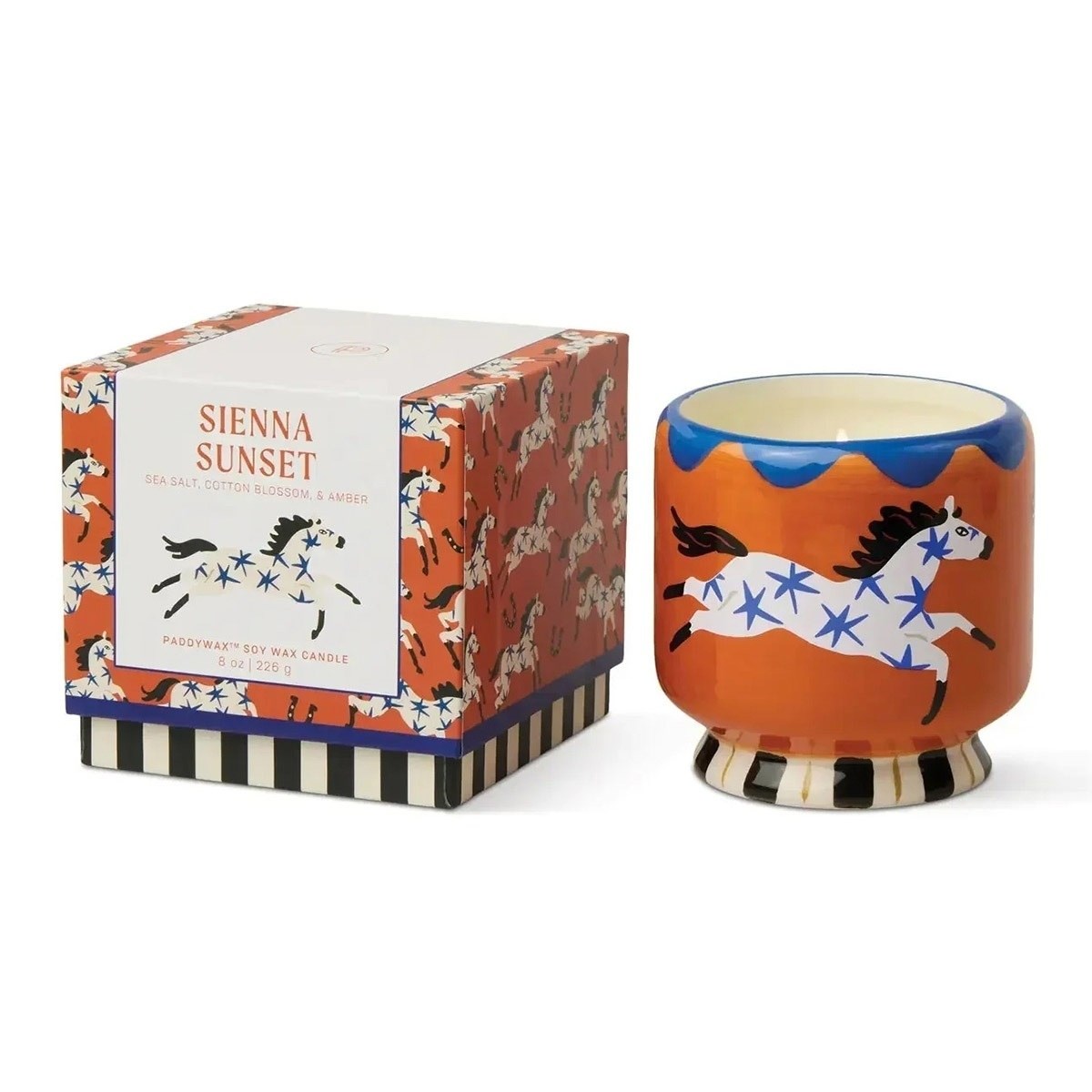 Paddywax A Dopo Luxury Artisan El Boyaması 226g Mum  - Horse - Sienna Sunset