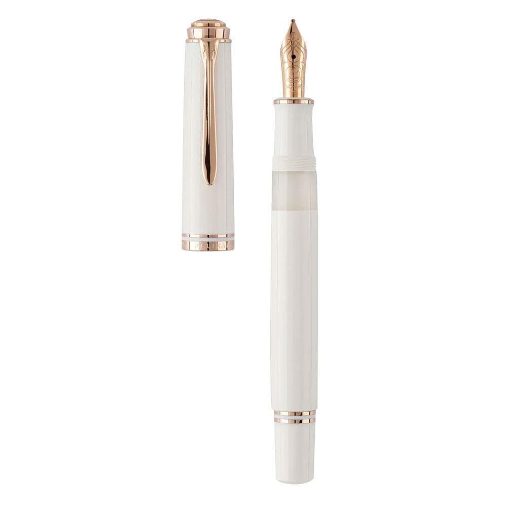 Pelikan Souveran M600 Special Edition Dolma Kalem B Uç White Rose Gold
