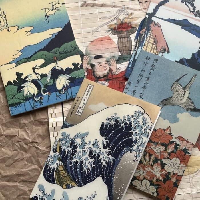 Nova Crafts Hokusai Eserleri 4'lü Defter Seti