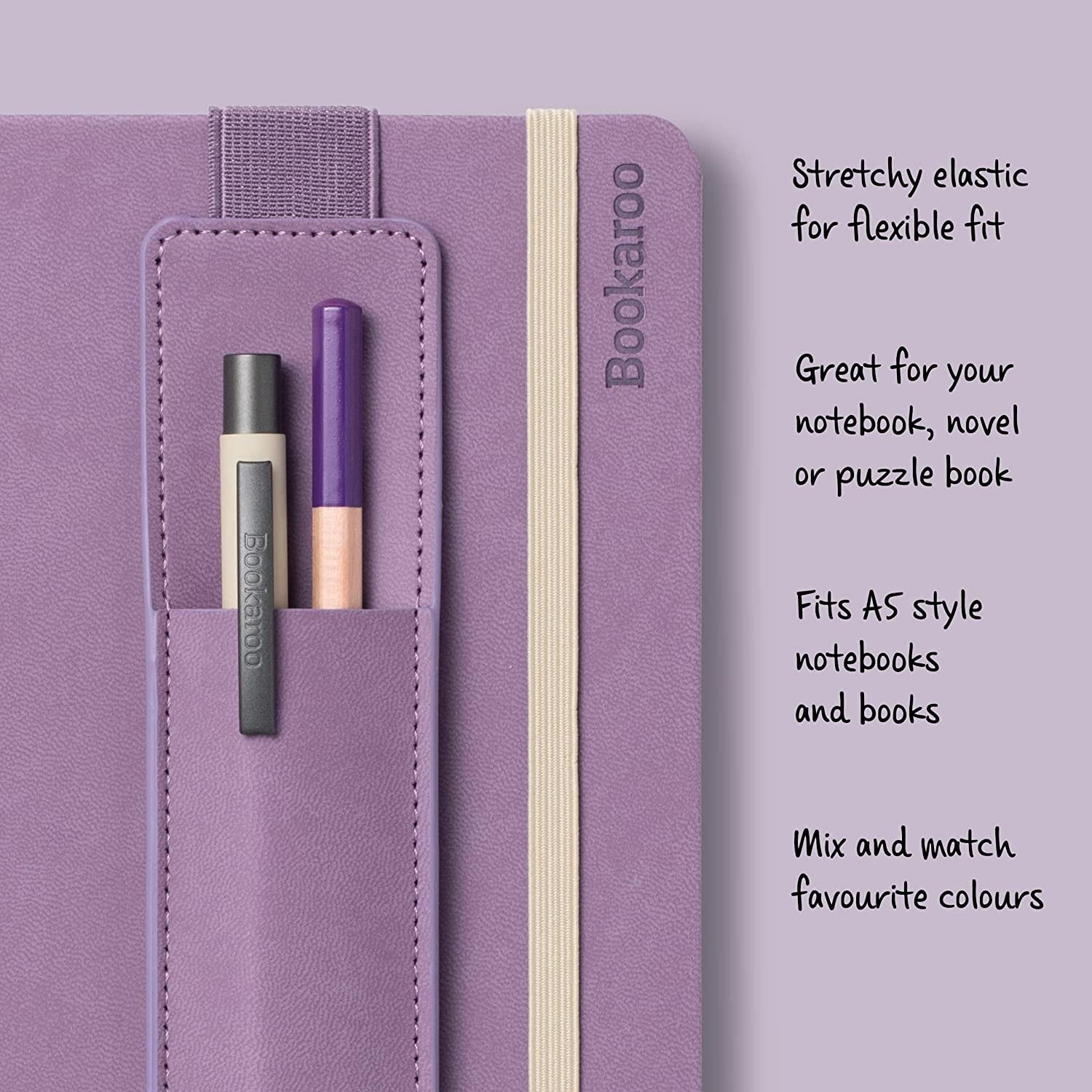 İf Bookaroo Pen Pouch Defter Üstü Kalemlik Aubergine Lila