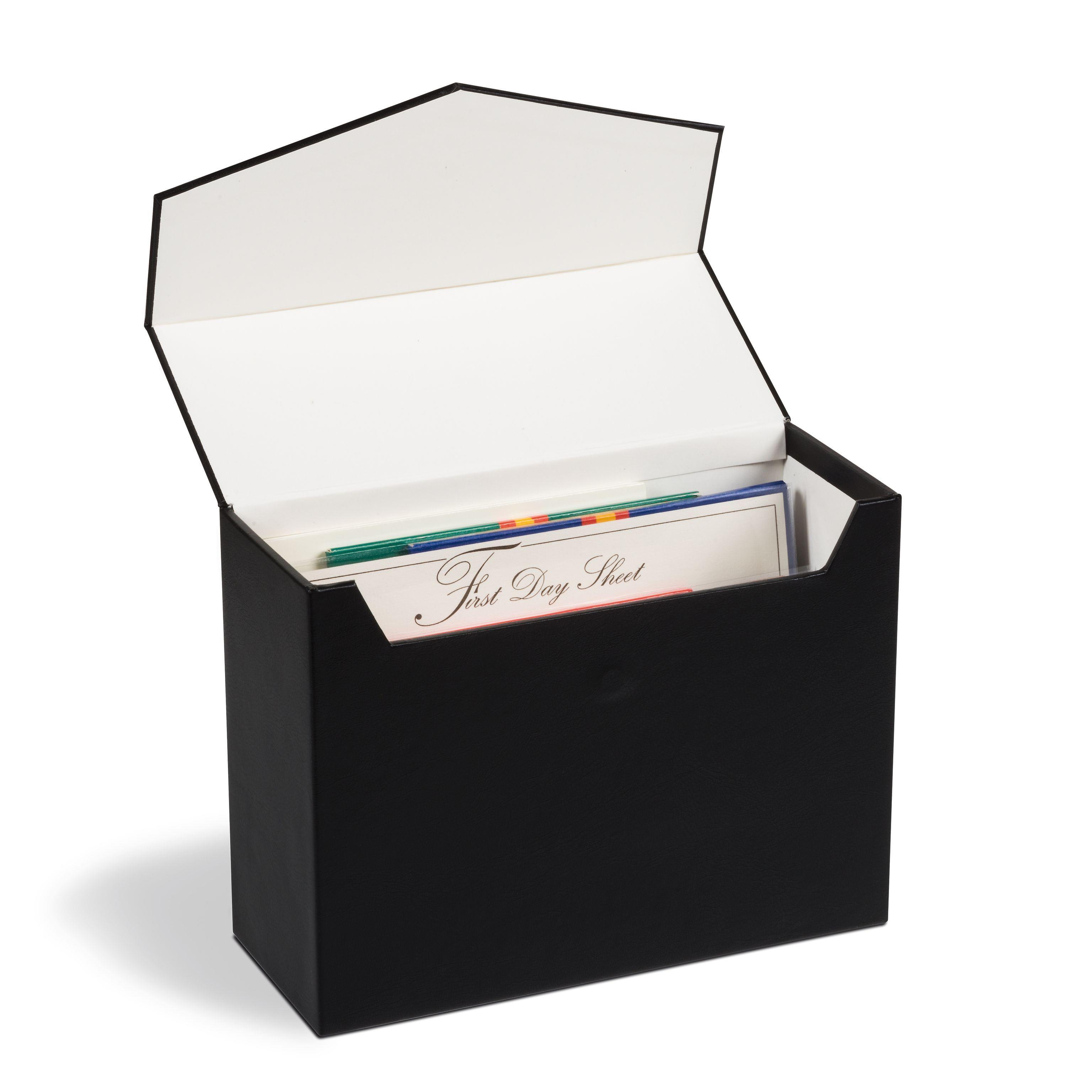 Leuchtturm LOGIK Mini Arşiv Kutusu, Siyah Boyut 220 X 168 mm (Kartpostal, FDC, Kağıt Para, Zarf, Mektup ve Biletler için) (Ref. No.: lu359414)
