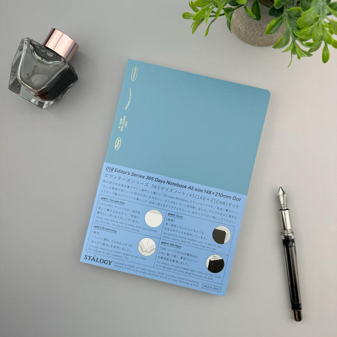 Stalogy 365 Days Notebook 368 Sayfa A5 Blue Noktalı Defter 