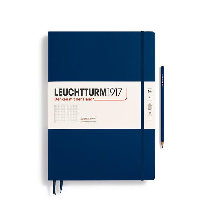 Leuchtturm1917 Master Classic A4+ Noktalı Defter Navy 359869