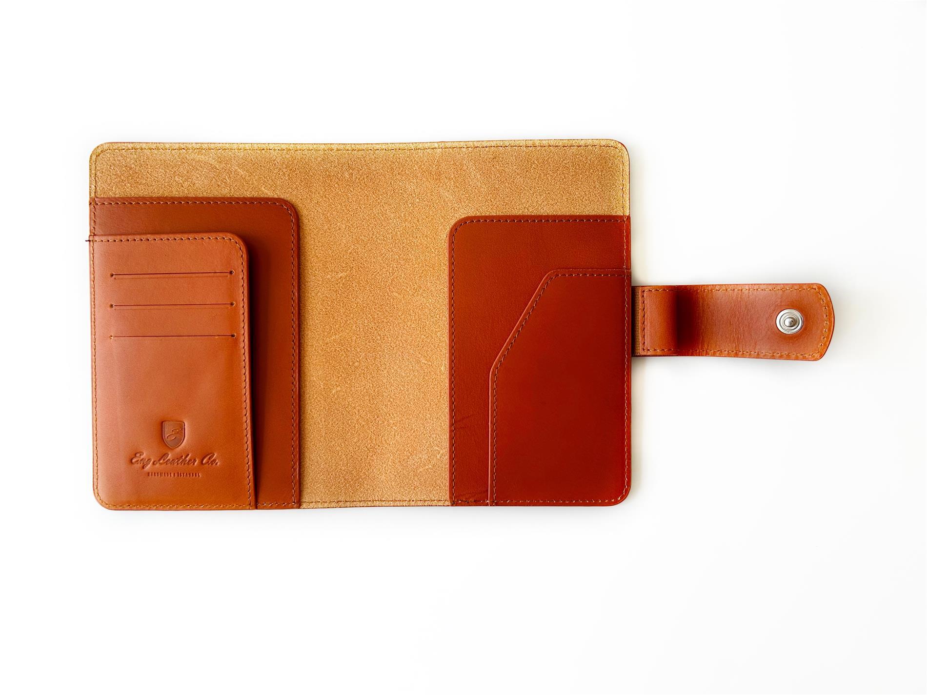 Eng Leather Sunrise Orange A6 Ebatlı Deri Defter Kılıfı ve Organizer