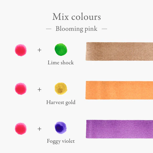 Kakimori Inkstand Colour Karıştırabilir Dolma Kalem Mürekkebi 35 ml - Blooming Pink