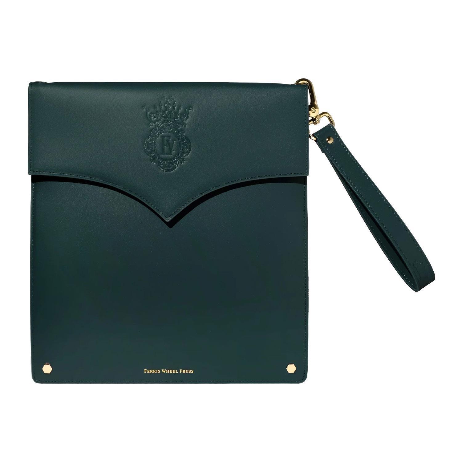 Ferris Wheel Press The Pendant Folio Deri Çanta Deep Teal