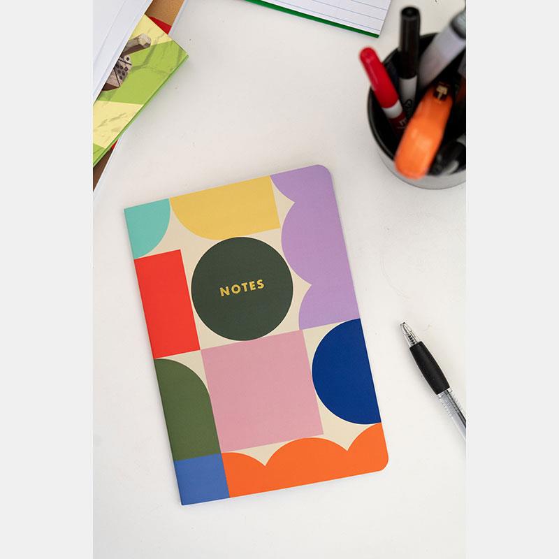 Kikkerland A5 Renkli 3'lü defter Seti