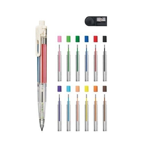 Pentel Arts Multi 8 Set 2.0 mm Renkli Kalem, Yedekleri ve Kalemtıraş Seti XPH804ST