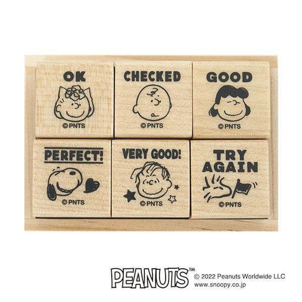 Kodomo No Kao Kendi Tablasında 6'lı Damga Seti 2280-002 Snoopy & Friends  Peanuts 