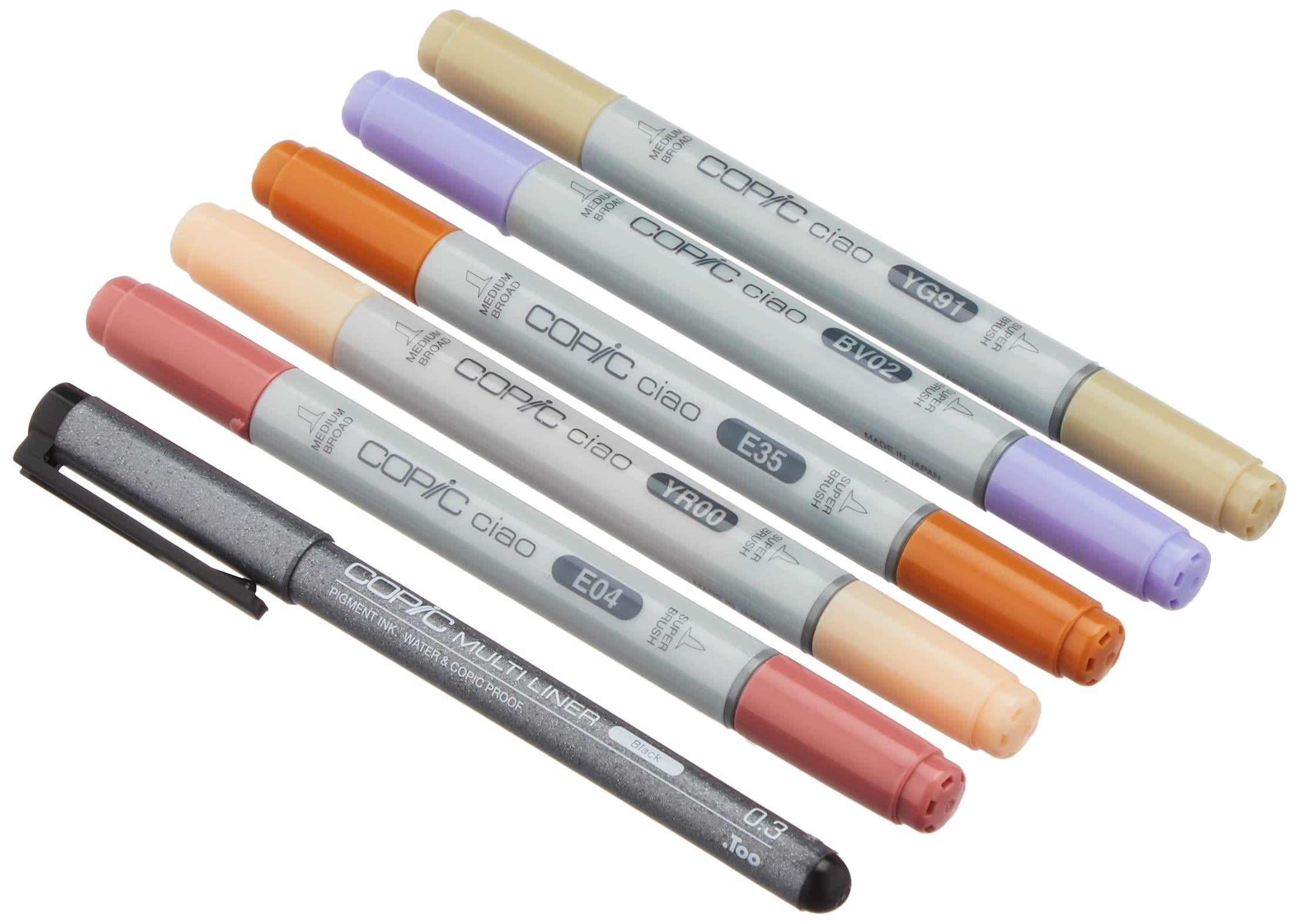 Copic Ciao Marker Çizim Kalemi Seti 5+1 Set Manga 4