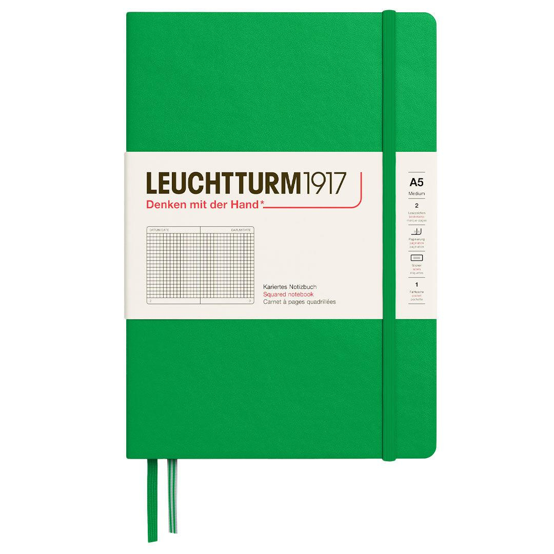 Leuchtturm1917 2025 Colors Orta Boy (A5), Sert Kapak, 251 Sayfa, Kareli Defter Spring Leaf 372195
