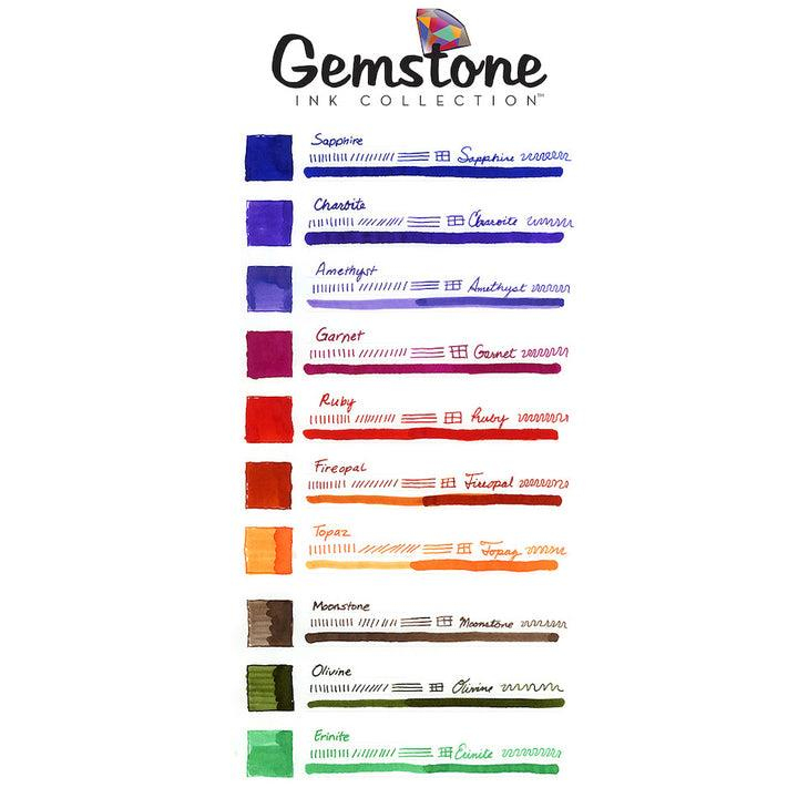 Monteverde Gemstone Ink Collection 10'lu Mürekkep Hediye Seti 