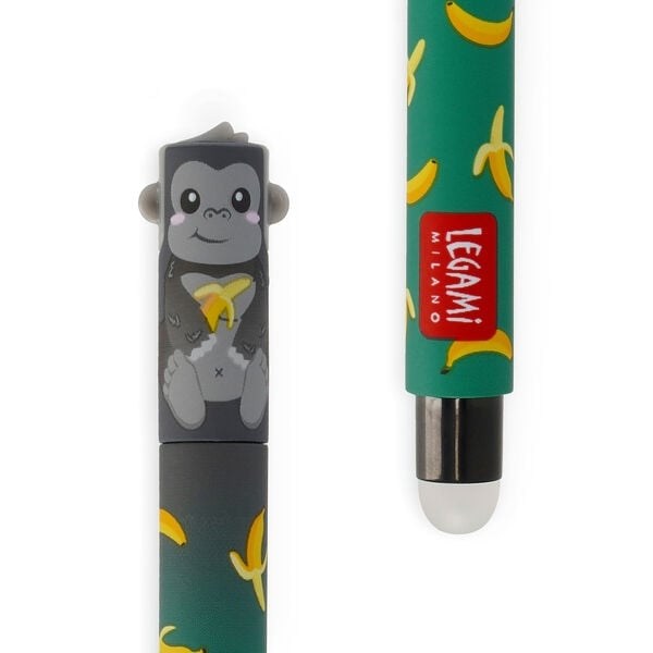 Legami Lovely Friends Gorilla Jel Kalem 0,5 mm - Siyah Mürekkep