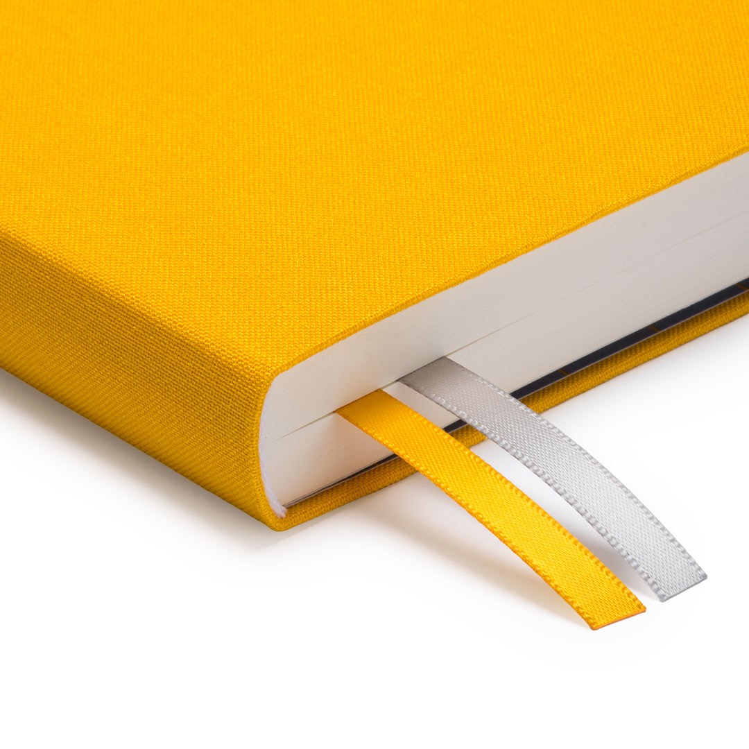 Ohh Deer Kaleido Tasarımı A5 288 Sayfa Kumaş Kapak Günlük Planlayıcı Yellow Daily Planner 12749