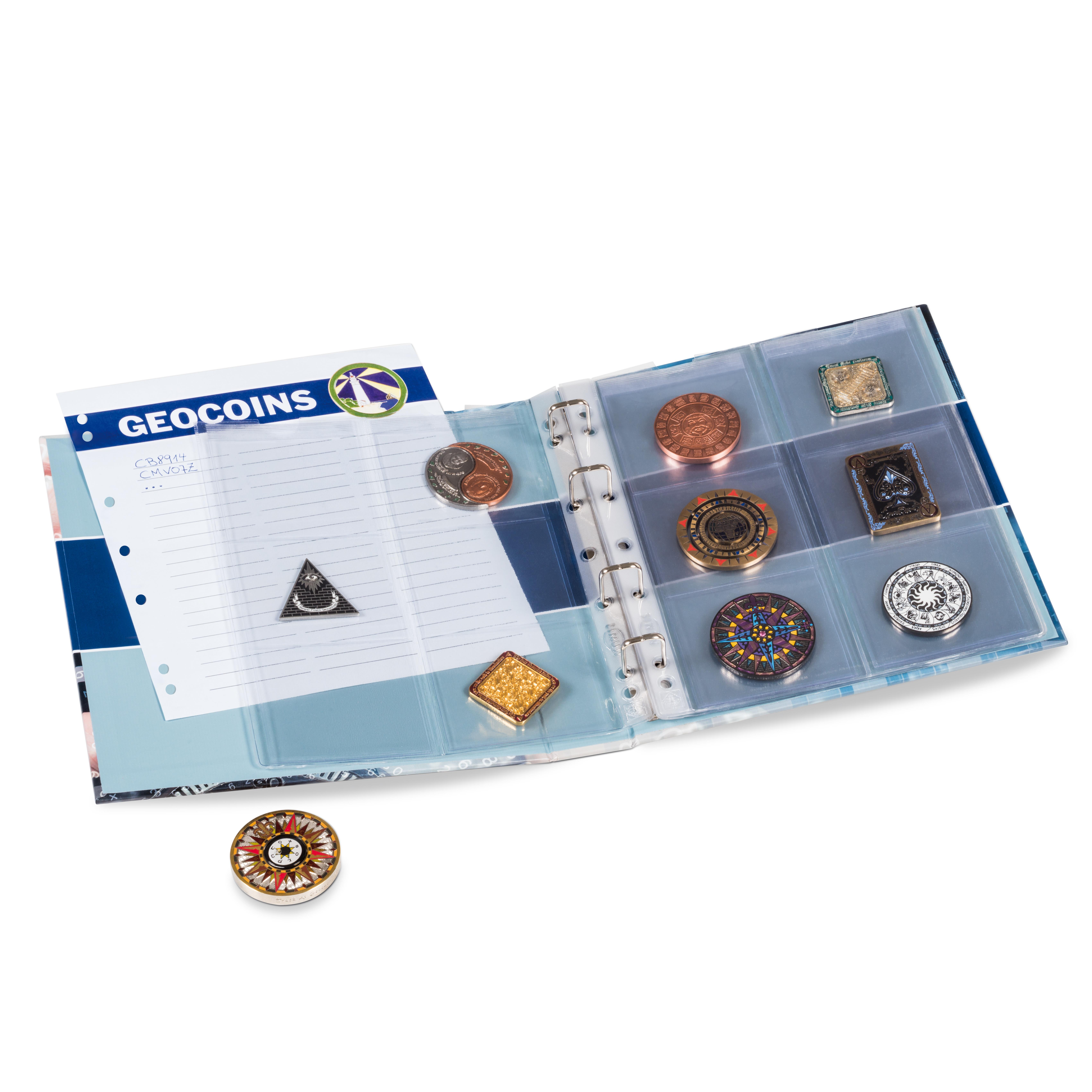 Leuchtturm Geocoins ve TBS Albümü, 5 Numis Yaprak Dahil (Ref. No.: lu358044)