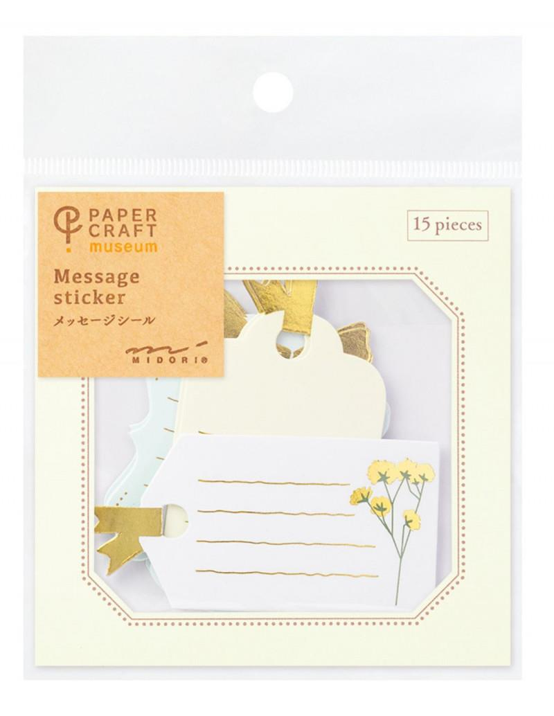 Midori sticker seal PCM message tag pattern