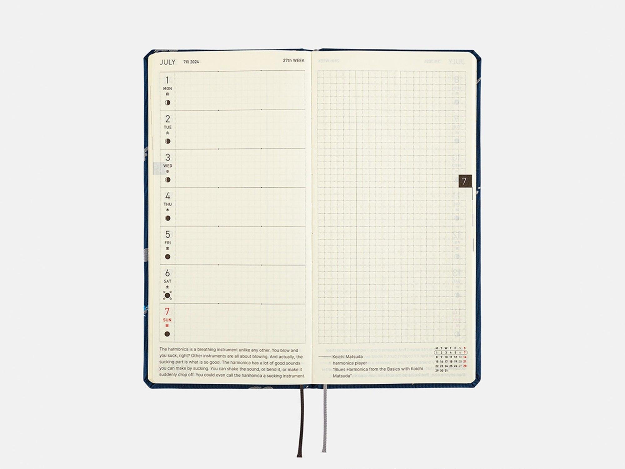 Hobonichi Weeks Japanese Version 2024 Jan. Start One Piece Magazine Like The Sun