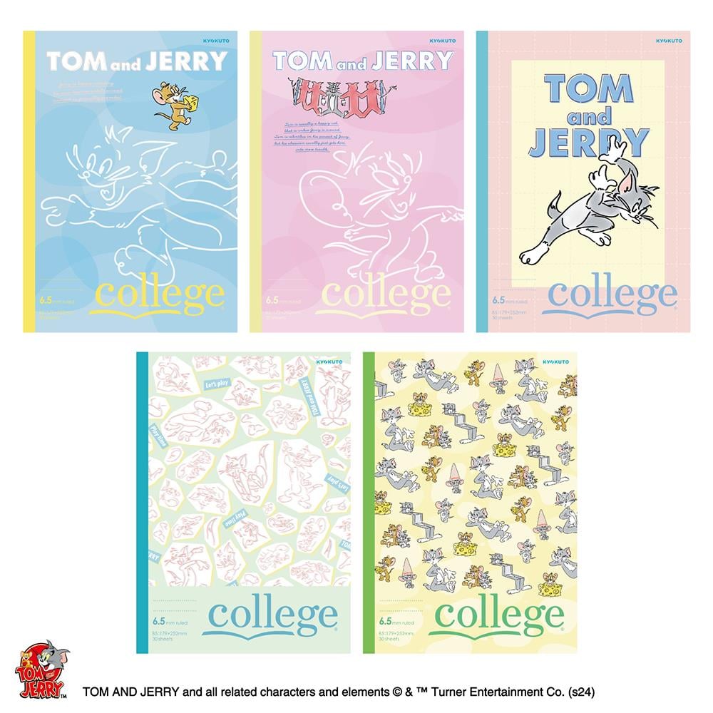 Kokuyo Campus Dörtlü Defter Seti Tom & Jerry B5 - Çizgili 
